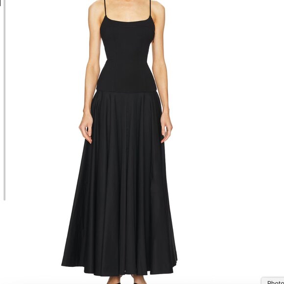 L'Academie: by Marianna Laure Black Maxi Dress (Size: M) - Picture 1 of 4